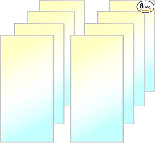 Msbfi 2x4 LED Flat Panel Lights Drop Ceiling Light Fixture 5000K 4000K 3000K Selectable 0-10v Dimmable, 30-40-50W 24x48 LED Light Fixture 100-277V for Office Ceiling Lighting Fixture ETL/DLC 8 Pack