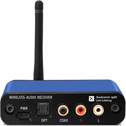 BLT-2 Hi-Fi Bluetooth 5.1 Audio Receiver – aptX HD/AAC, Audiophile TI DAC, Long-Range, RCA Output Plus Optical & Coaxial Digital Outs for Home Stereo