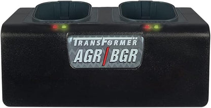 Artisan Power Dual Battery Charger for Andis PowerGroom | Best for AGR and BGR Series Clippers | Durable Connectors, LEDs Status and a Powerful DC Power Supply | Charges 2 Batteries at Once