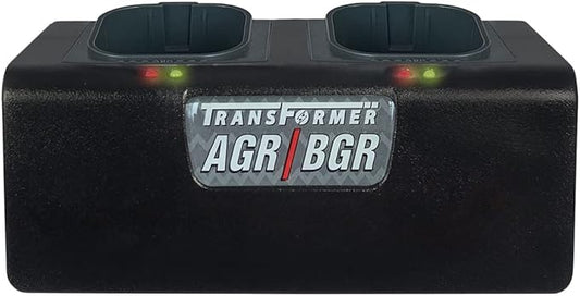 Artisan Power Dual Battery Charger for Andis PowerGroom | Best for AGR and BGR Series Clippers | Durable Connectors, LEDs Status and a Powerful DC Power Supply | Charges 2 Batteries at Once