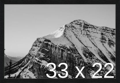 Frame It Easy 33 x 22 Black Grain Wood Frame (Derby)