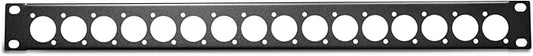 Elite Core RP1U-16D Rack Panel with 16 D-Series Punch-Outs, 1U
