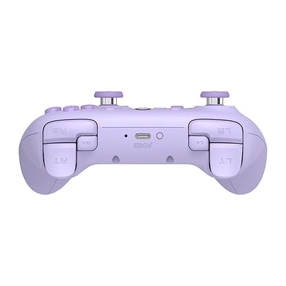 8Bitdo Ultimate 2C Hall Effect Joysticks and Hall Triggers Wireless Controller for Windows PC and Android, with Remappable L4/R4 Bumpers, Turbo function & Rumble vibration (Purple)