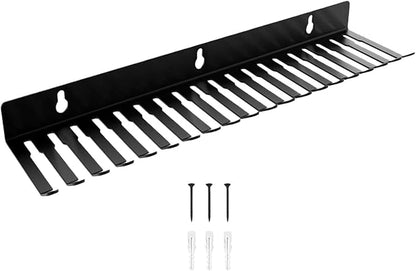 EINCORN Professional Grades Cable Storage Rack 20 Slot Wall Organizers for Guitar Sounds Video Wires Thick Carbon Steel Construction Workshop Cable Management