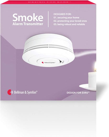 Bellman & Symfon Smoke and Fire Alarm Transmitter – Visit Smart Home System Component - Deaf and Hard of Hearing – Emergency Alert Fire Detector for Seniors and Assisted Living Safety