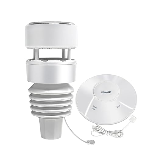 ECOWITT Wittboy Weather Station GW2001, Includes GW2000 Wi-Fi IoT Hub and WS90 7-in-1 Outdoor Solar Powered Weather Sensor, Supports WU/WeatherCloud/Wow/Ecowitt Servers, 915 MHz