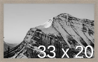 Frame It Easy 33 x 20 Rustic Gray Wood Frame (Derby)