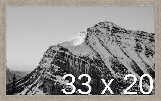 Frame It Easy 33 x 20 Rustic Gray Wood Frame (Derby)