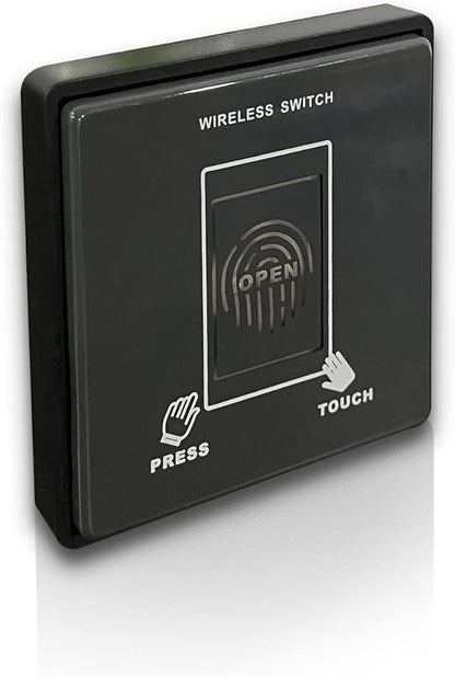 WiFi Access Control 400lb Holding Force Electic Magnetic Door Lock System Kit with Remote and Smartphone app Control, paired with Wireless Push Panel Switch (Wireless Push Panel Switch)