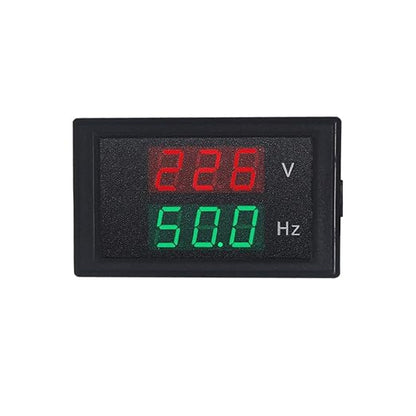 KETOTEK Digital AC Voltmeter Panel Mounting Meter AC80-300V Frequency Counter 45.0-65.0 HZ LED Display Voltage Volt Frequency Meter Tester Gauge