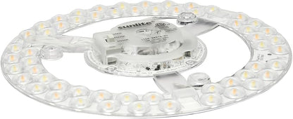 Sunlite 88479 7.3-Inch AC LED Light Engine Module, 15 Watts (100W=), 1350 Lumens, Color Selectable 30K/40K/50K, Dimmable, 50,000 Hours Life Span, 120v, ETL Listed
