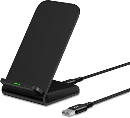 Wireless Charger Samsung Fast Charging Stand for Samsung Galaxy S25 S24 Ultra S24+ S24 S23 FE S22 S21 S20 S10, 15W Android Phone Wireless Charger Stand for Pixel 9 Pro XL Fold 8a 7 Pro, iPhone 16 15