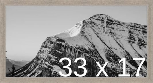 Frame It Easy 33 x 17 Rustic Gray Wood Frame (Derby)