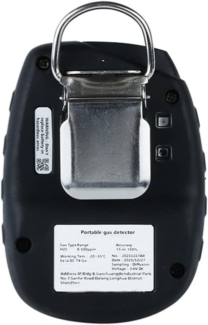 ATO Carbon Monoxide CO Gas Detector, CO Gas Monitor with Sound, Light and Vibration Alarm, 0-500ppm, with Back Clip