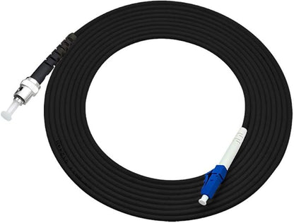 Jeirdus 20M LC to ST Outdoor Armored Simplex 9/125 SM Fiber Optic Cable Jumper Optical Patch Cord Singlemode 20Meters 65ft LC-ST