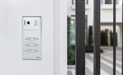 GBF Smart Video Door Station/Smart Video Intercom System for 6 Unit Apartment (Surface Mounted)- GBF-PL963PM6U, 1080P Camera, Built in POE, Control Two Locks remotely, Built in RFID Reader