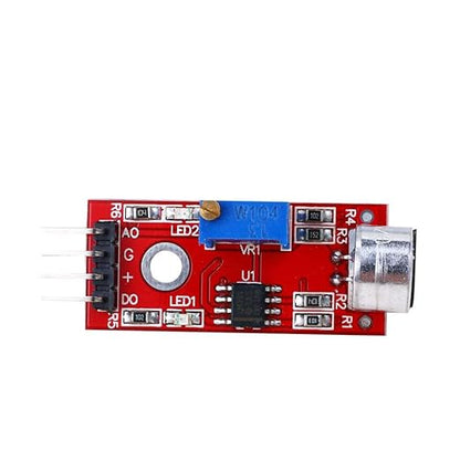 DAOKI 5PCS Microphone Sound Sensor Module AVR PIC High Sensitivity Voice Detection for Arduino with Dupont Cable
