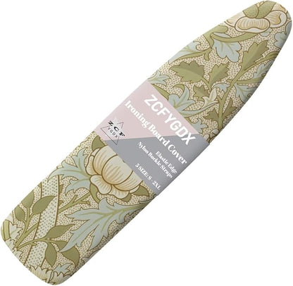 ZCFYGDX William Morris Prints Ironing Board Cover Easy Install St&ard Size with Elastic Edge 3 Bottom Nylon Buckle Straps Breathable Ironing Decor Suitable for Wide Ironing Board House Decor Size-XL