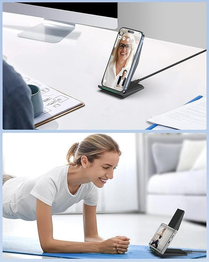 Fast Wireless Charger, [2 Pack] NANAMI Qi Certified Wireless Charging Stand for iPhone 16/16 Plus/16 Pro/16 Pro Max/15/14/13/12,10W for Samsung Galaxy S25/S25+/S25 Ultra/S24/S23/S22/S21, Pixel 6/5/4XL