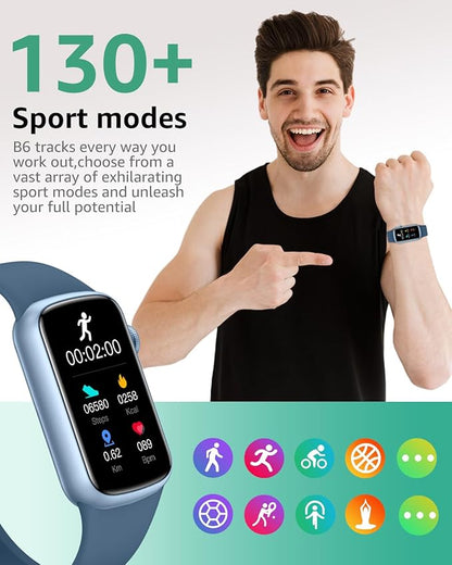 IMFRCHCS Fitness Tracker,Smart Watch with 1.47" Touch Display,137+Sport Modes Fitness Watch with Heart Rate Sleep Monitor, Step Counter,IP68 Waterproof Activity Trackers for Women Men