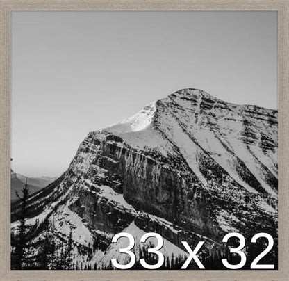 Frame It Easy 33 x 32 Rustic Gray Wood Frame (Derby)