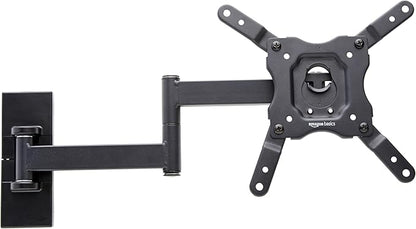 Amazon Basics Full Motion TV Wall Mount fits 12" to 40" TVs and VESA 200x200, Black