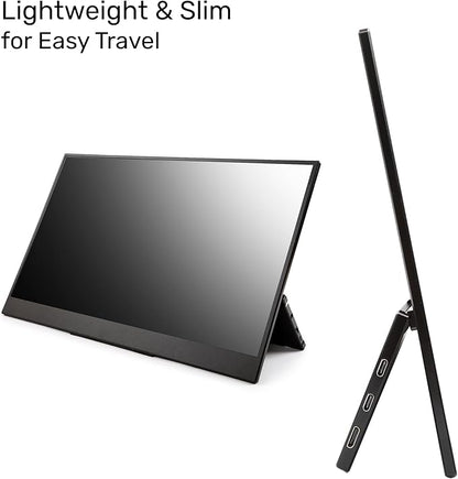 SideTrak Solo Pro 15.8" Portable Monitor for Laptop | FHD 1080P LED IPS Dual Display w/Anti-Glare Screen, USB & Mini HDMI, Laptop Monitor Extender for Mac, PC, Chrome, HDR & Speakers