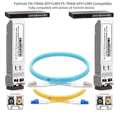 OPSTRAN 10GBASE-LRM SFP+ Optical Transceiver Module Compatible with Fortinet FS-TRAN-SFP+LRM FN-TRAN-SFP+LRM 10G SFP+ 1310nm 220m DDM Duplex LC MMF