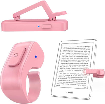 DATAFY [Case-Friendly] Remote Control Page Turner Ring for Kindle Paperwhite Oasis Scribe Kobo eReaders, Camera Camcorder Remote Controls, Page Turner Clicker for iPhone ipad Tablets with Storage Bag