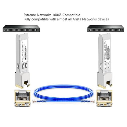 OPSTRAN 10/100/1000BASE-T SFP SGMII Copper Transceiver Module Compatible with Extreme Networks 10065 RJ45 100m Cat5e/6