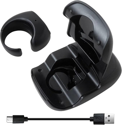 HEKUTU Social Media Scrolling Ring Remote - Hands-Free Controller for T-ikT-ok Yout-ube IG - Black