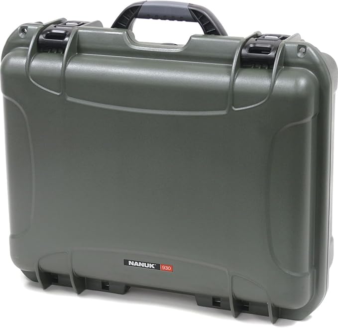 NANUK Large Series 930 Lightweight NK-7 Resin Waterproof Protective Case with Foam, Olive