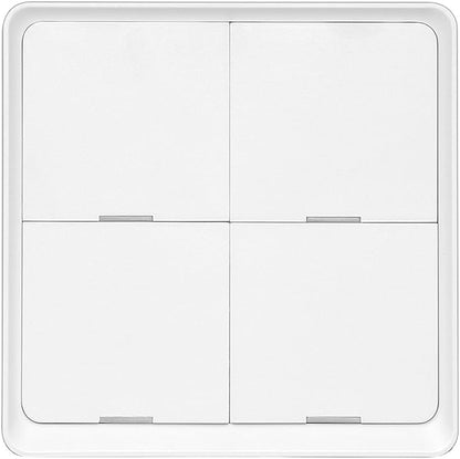 House Automation Scene Controller with 4 Programmable Button ABS Switches Wall Mounted Compact Remote for Devices Home Automation