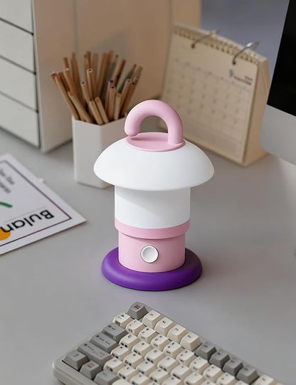 Sgohevn LED Night Light for Bedroom - Tap Control Table Lamp with 3 Brightness Levels, USB Rechargeable & Battery Powered Bedside Lamp for Kids and Nursery Christmas Gifts for Birthday