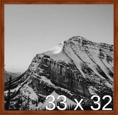 Frame It Easy 33 x 32 Russet Wood Frame (Derby)
