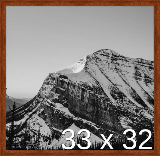 Frame It Easy 33 x 32 Russet Wood Frame (Derby)