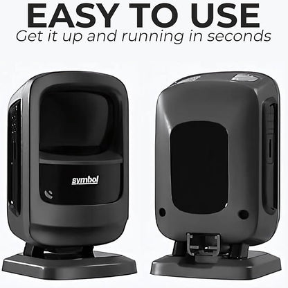 Zebra DS9208 Hands-Free Barcode Scanner Bundle - Symbol Motorola 2D Scanner - High-Speed Zebra DS9208 Barcode Scanner for Retail & POS Systems - Durable & Efficient (Renewed)