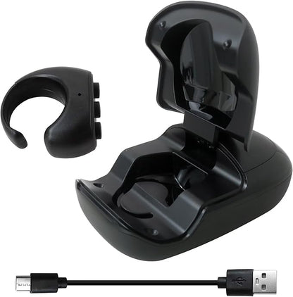 HEKUTU Social Media Scrolling Ring Remote - Hands-Free Controller for T-ikT-ok Yout-ube IG - Black