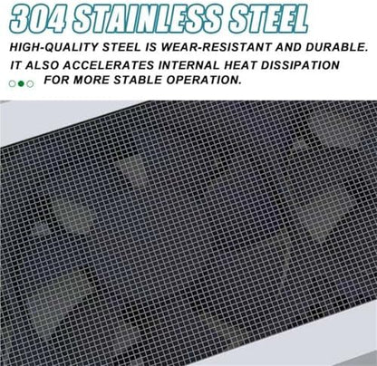 Adjustable Door & Window Exhaust Fan with Filter, 52-140cm, 85m³/h Airflow, 2800 RPM Speed, Ideal for Home, Kitchen, Bedroom & Office Use, Punch-Free Installation.