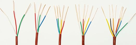 EASTWIRE 18/2 50ft Thermostat Wire, Solid Copper Wire, 18 Gauge Conductor, ETL Listed CL2 Power Limited Circuit Cable for Indoor/Outdoor Low Voltage Applications Use,Brown (18/2, 50ft)