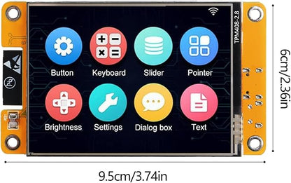 AITRIP 1 Pack ESP32 Development Board ESP32-2432S028R WiFi Bluetooth 2.8 Inch 240X320 Smart Display TFT Module Touch Screen for Arduino