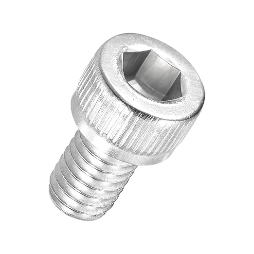 Kozelo 30pcs Socket Head Cap Screws - [M6-1 x 10mm] 304 Stainless Steel Allen Socket Drive for Electrical Motor 3D Printing Fan Engine Replacement Use, Silver