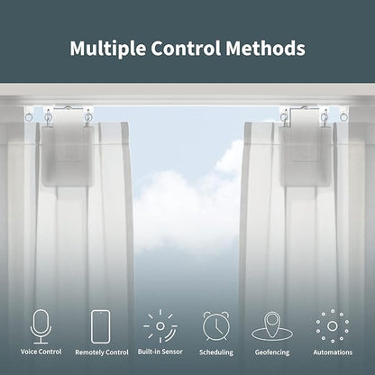 Aqara Smart Curtain Motor E1(Track Version, 1 Pack), Requires AQARA Zigbee 3.0 HUB, Electric Curtain Driver for Remote Control and Home Automation, Support HomeKit, Alexa, Google Assistant and IFTTT