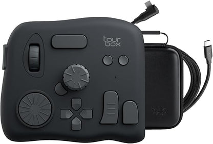 TourBox NEO - Customizable Editing Controller, Video Photo Color Grading Speed Editor, Mac/PC Intuitive Control Productivity for Adobe, Davinci and More, Programmable Keyboard Set with Cable and Bag