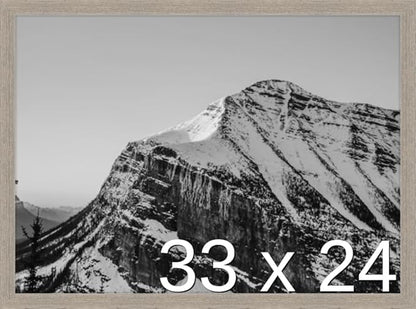Frame It Easy 33 x 24 Rustic Gray Wood Frame (Derby)