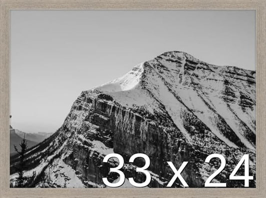 Frame It Easy 33 x 24 Rustic Gray Wood Frame (Derby)