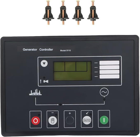 Generator Electronic Controller Module Control Panel with 132 x 64 Pixel LCD Display Compatible with DSE5110, Features Maintenance Cycle Reminders and Remote Network Monitoring
