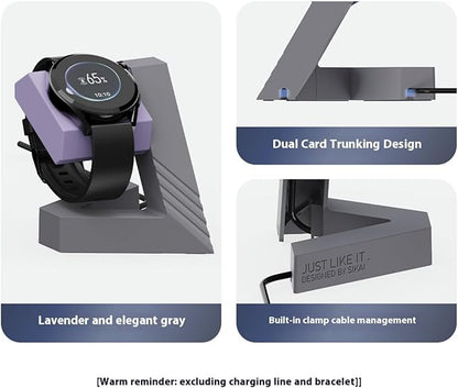 Antislip Silicone Charging Dock Stand for Watch Stable Holder for Workspaces Organization Neat Appearance Desk Accessory Nonslip Silicone Charging Base
