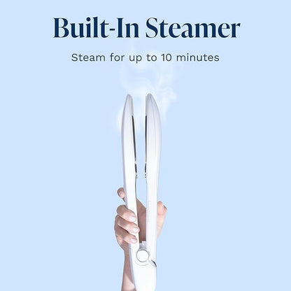 Nori Press Travel Steam Iron - Handheld Iron With Optional Steam Feature - No Ironing Board Required - Easy to Use w/ 6 Fabric Settings - Removes Wrinkles - User Manual Included -White