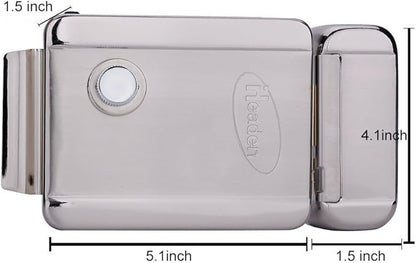 AMOCAM Electric Electronic Door Lock for Video Intercom Door Phone Vidoe doorbell DC 12V Stainless Steel E-Lock Support Wooden Glass Metal Fireproof Door